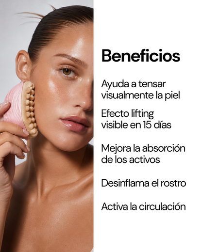 Cepillo de drenaje linfático facial
