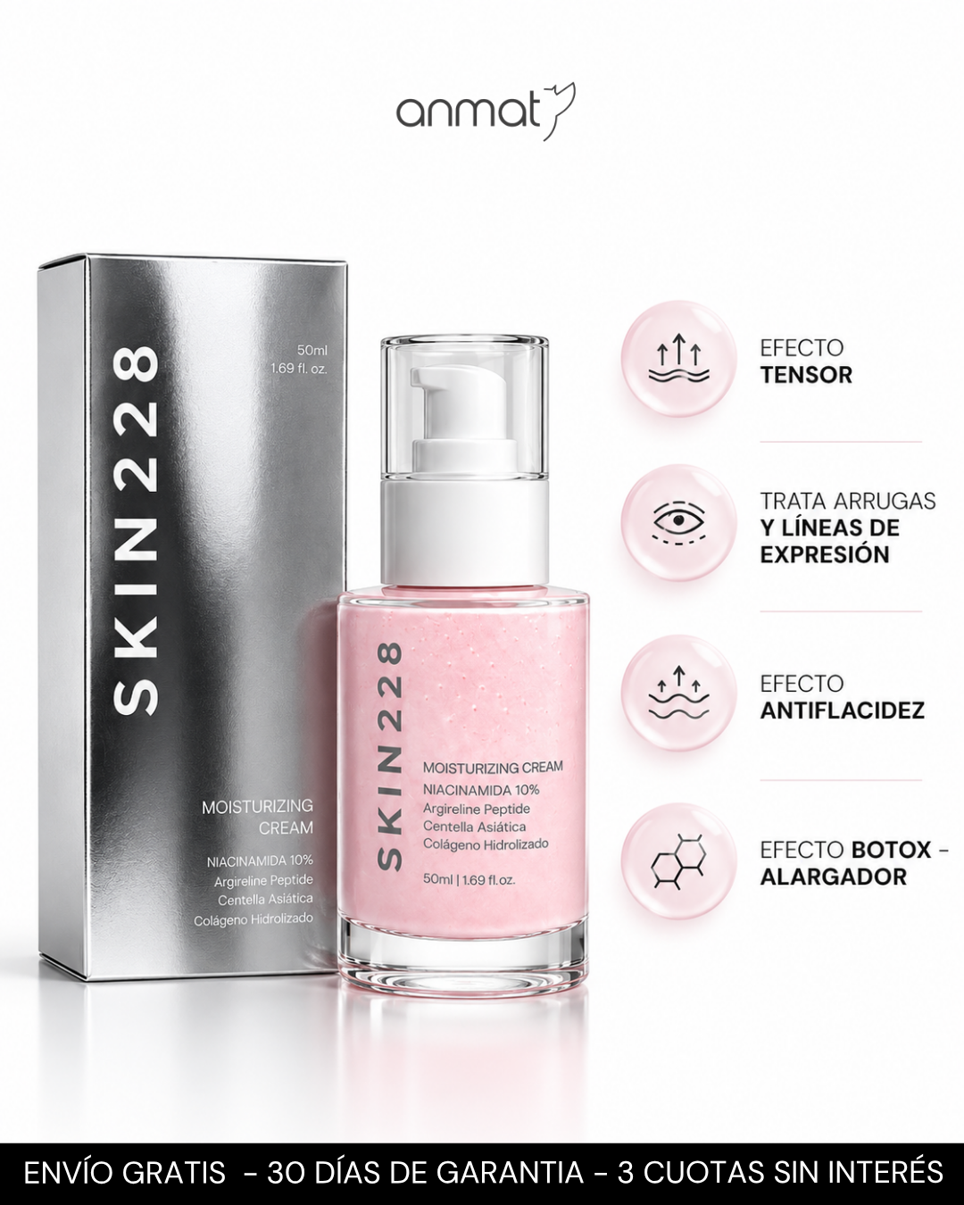 LIFTER 3D – Crema Tensora Efecto Botox, Antiarrugas, Antiflacidez y Reafirmante